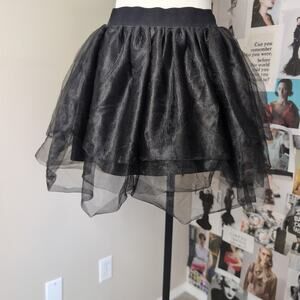 Layered Tulle Mini Tutu Skirt Gothic